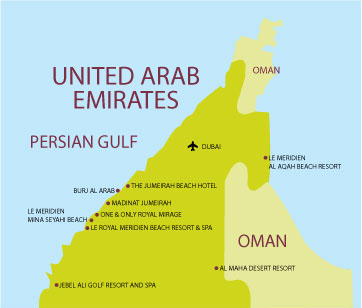 Map Dubai